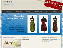 Tablet Screenshot of dirndl-mieten.ch